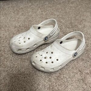 Kids white Crocs size 3